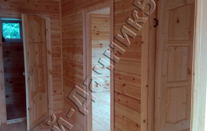 4 Брусовой дом  ОД-14,  7×8, 56 м², Московская область,  Шаховской район, деревня Починки (7)